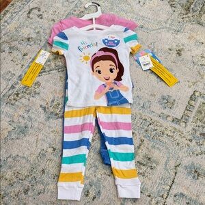 Colorful Striped Kids Pajamas Ms. Rachel